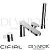 Cifial 32480T2 U TH251 4 Hole Deck Bath Mixer Spare Parts